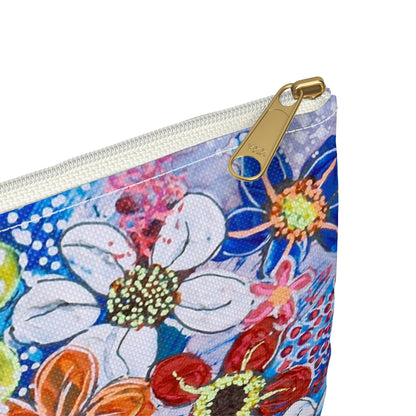 Make Up Bag - No. 240 - Flowers on Purple