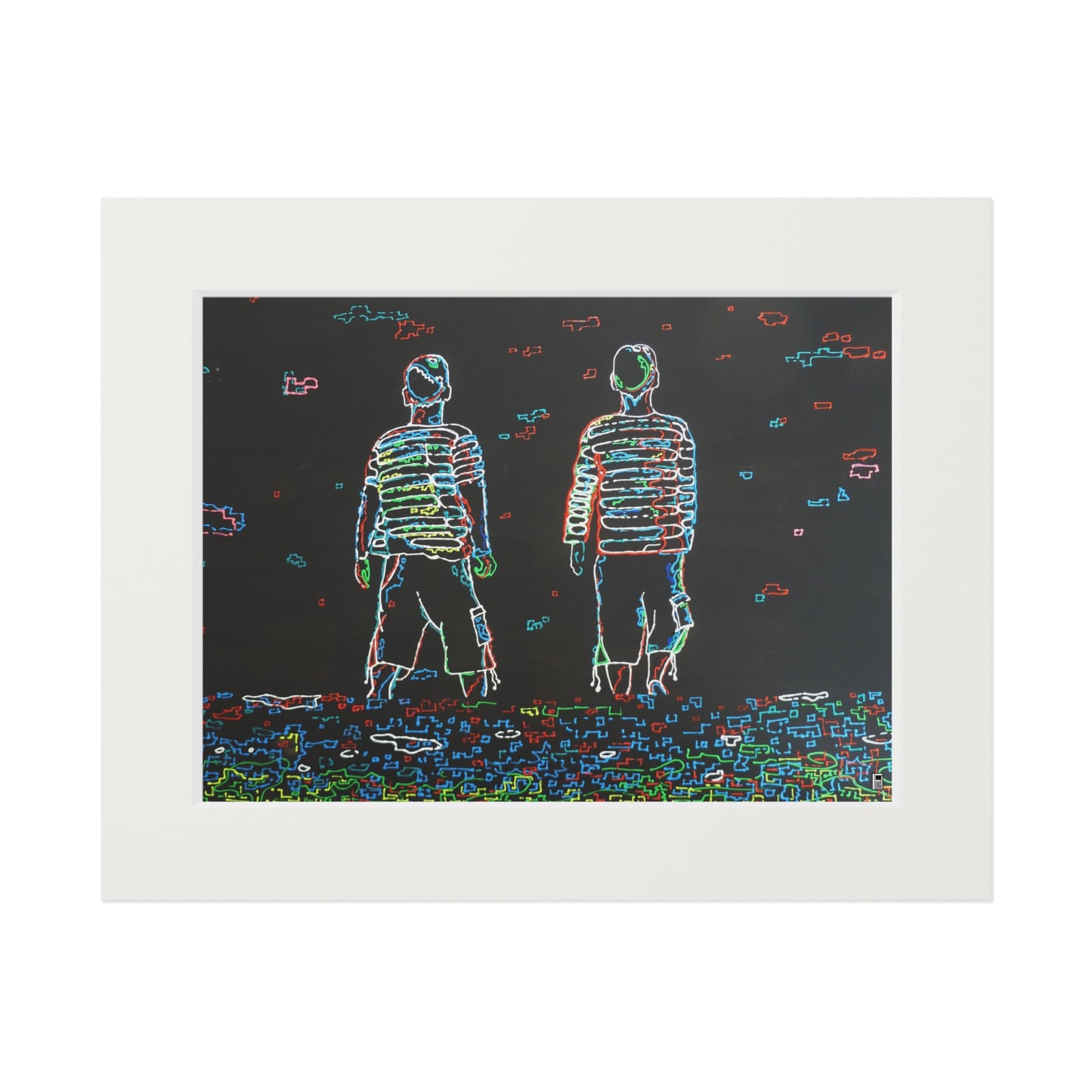 Fine Art Print (Cardboard Frame) - No. 206 - Two Little Boys