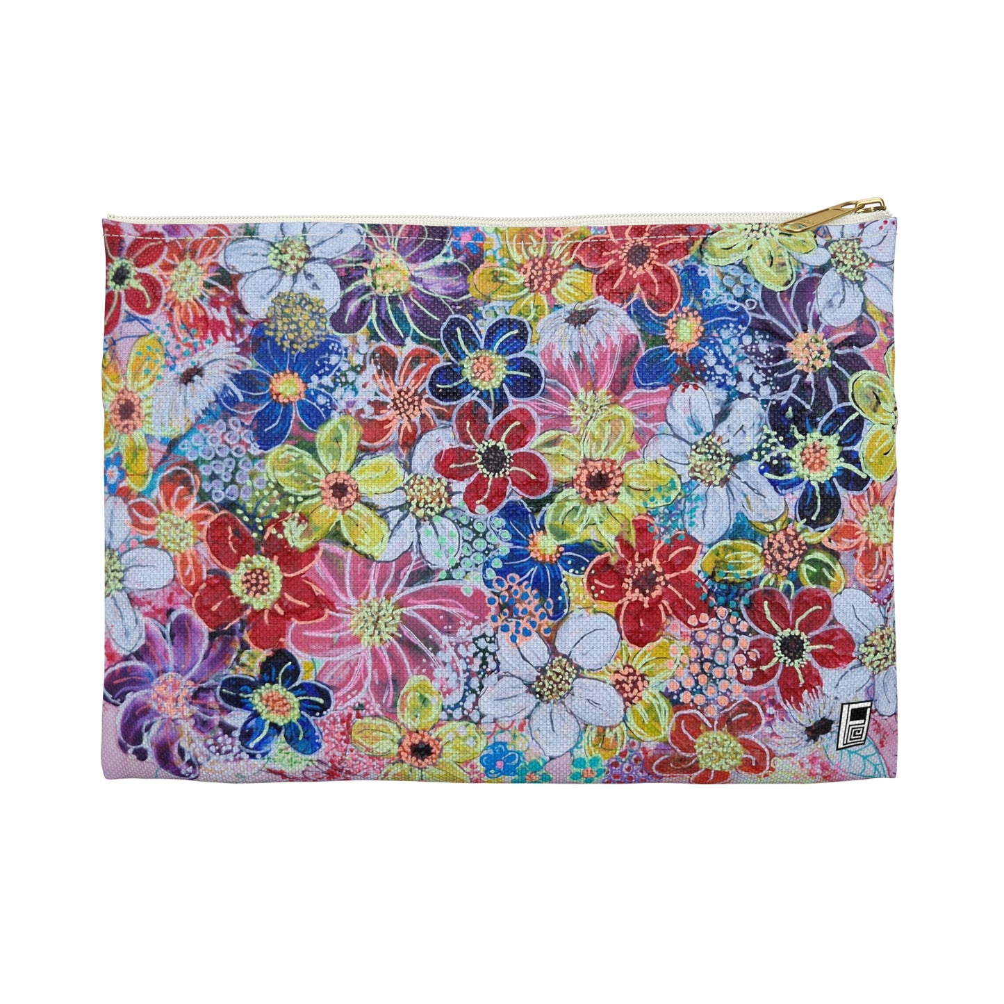 Make Up Bag - No. 241 - Flowers on Pink