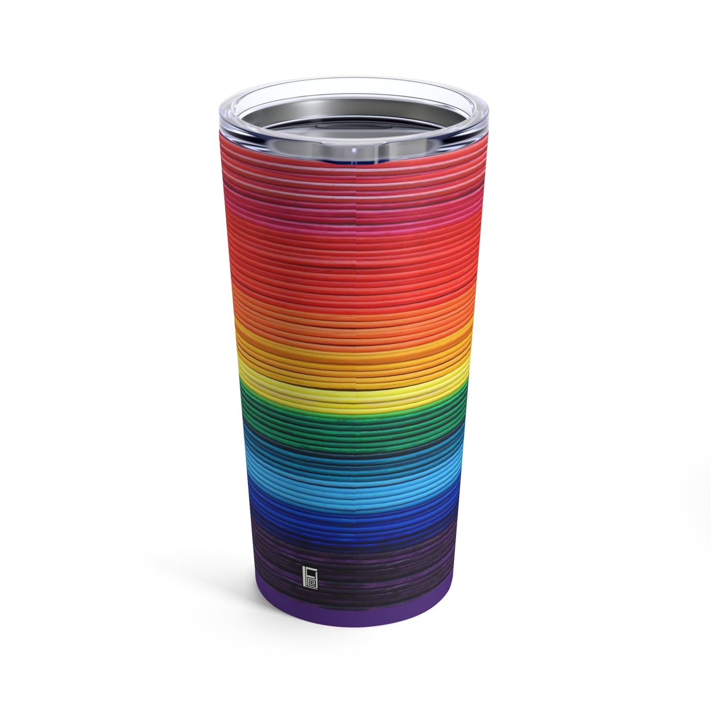 Tumbler 20oz - No.  305 Rainbow 'Pride' - By Irish Artist Fiona de Lacy