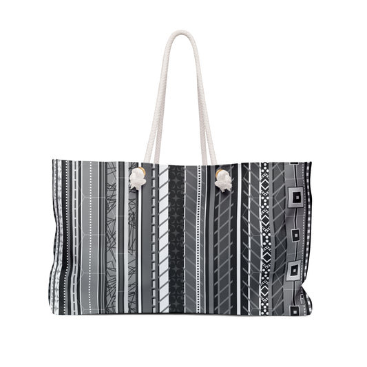 Weekender Bag / Beach Bag / Overnight Bag - No. 298 - 'Monochrome'