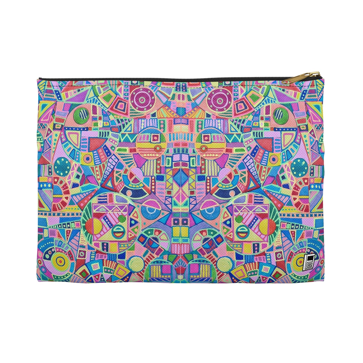 Make Up Bag - No. 258 - Teddy Bear Abstract