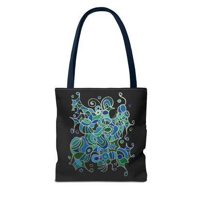 Tote Bag  - No.146 - A 'Bird of Paradise' on Black