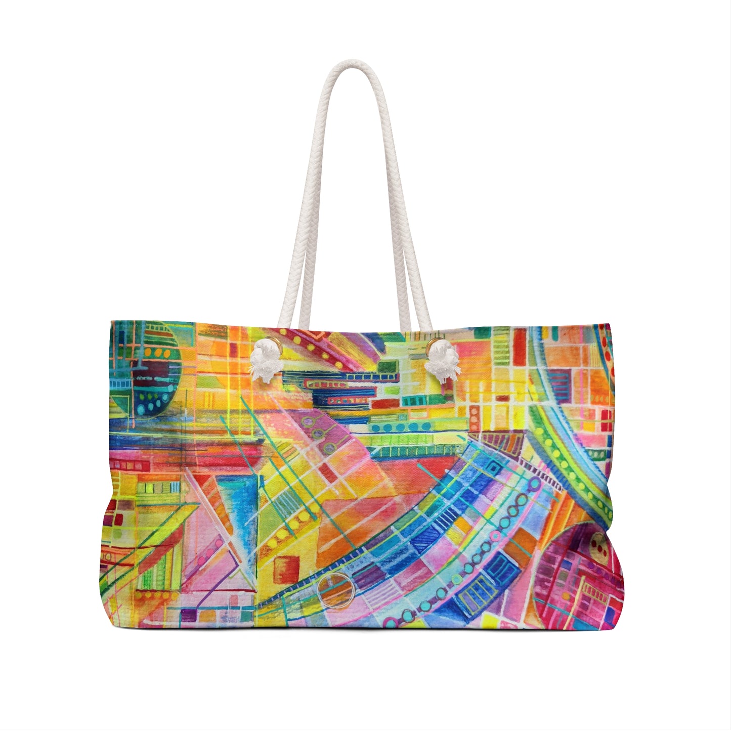 Weekender / Beach / Overnight Bag - No. 234 - Multicoloured Watercolour