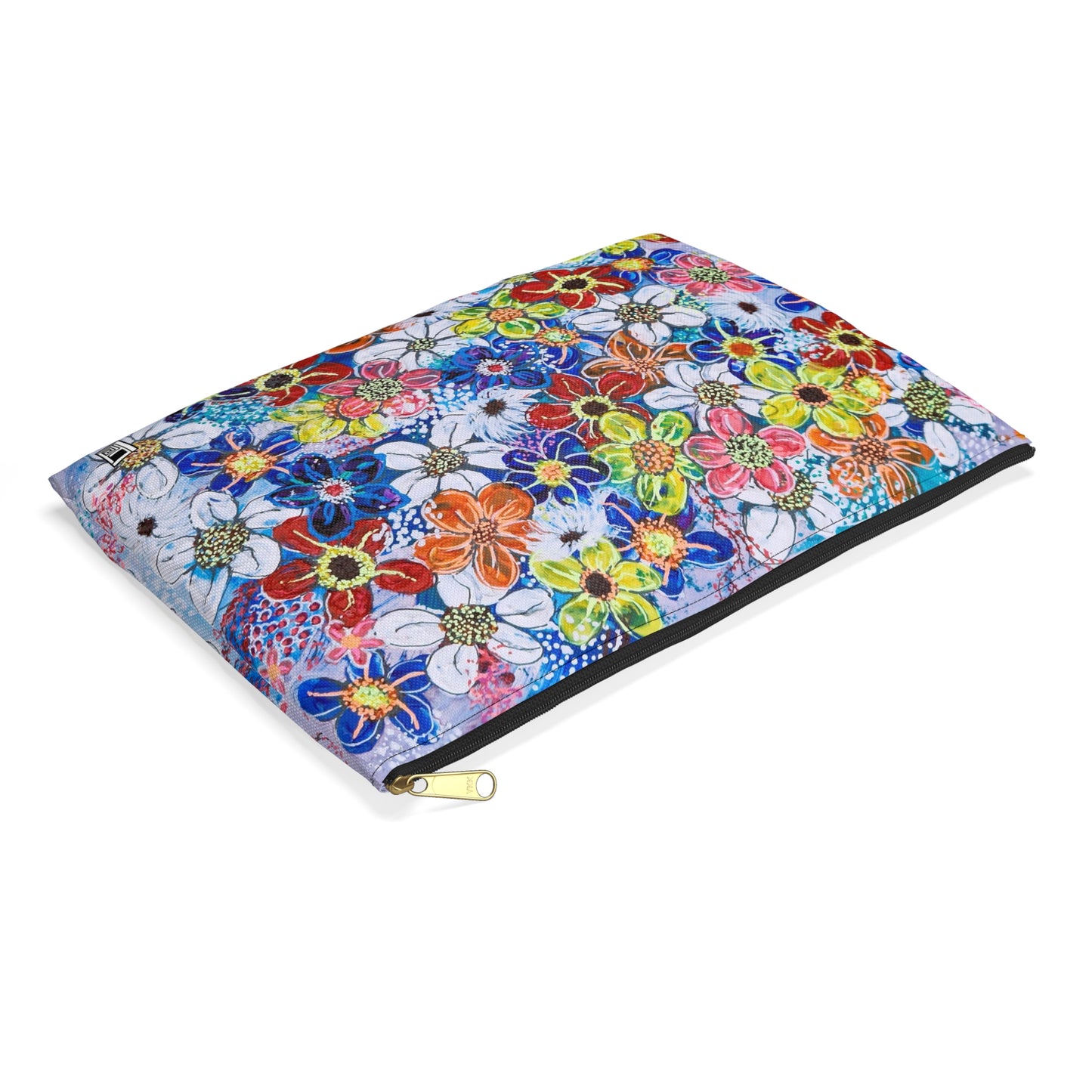 Make Up Bag - No. 240 - Flowers on Purple