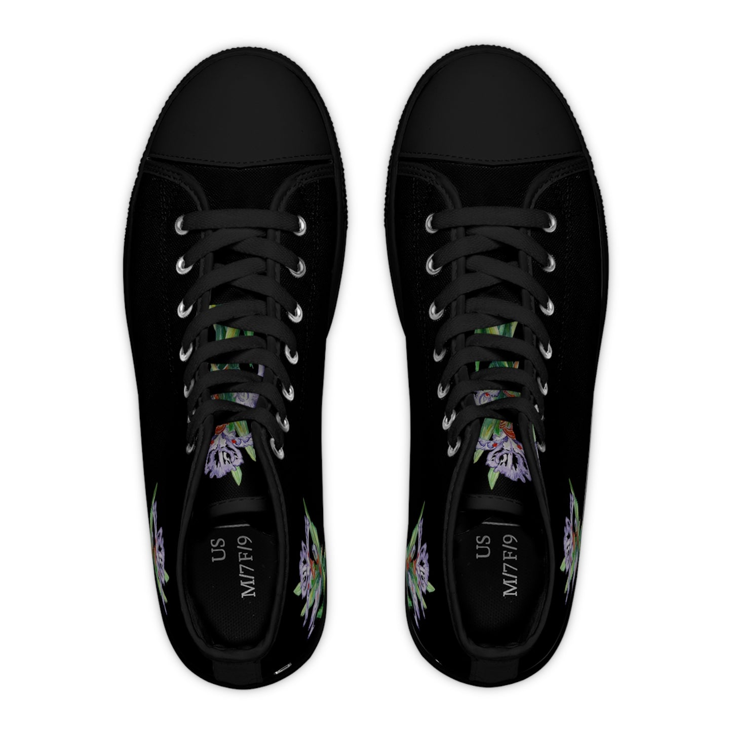 Women's High Top Sneakers - No. 272 - Purple Orchid - By Irish Artist Fiona de Lacy