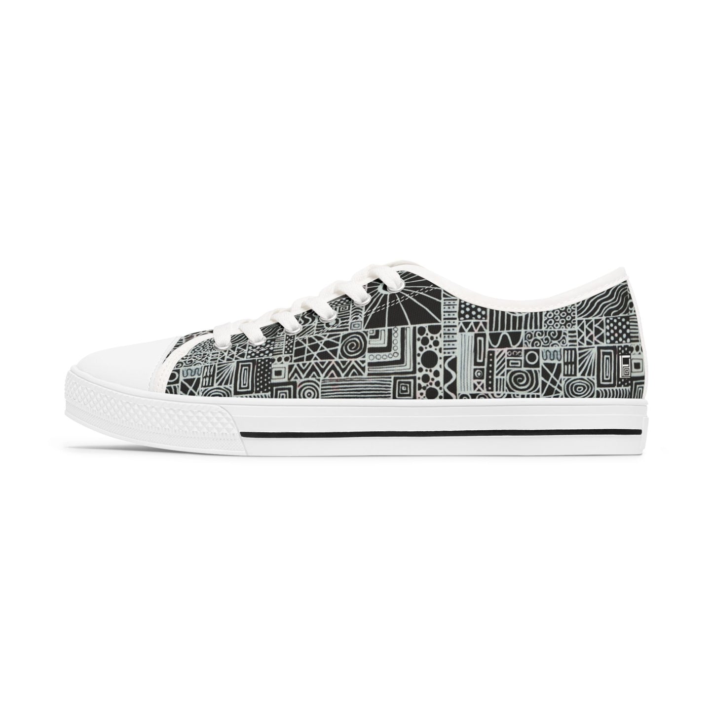 Women's Low Top Sneakers, Black Sole - No. 252