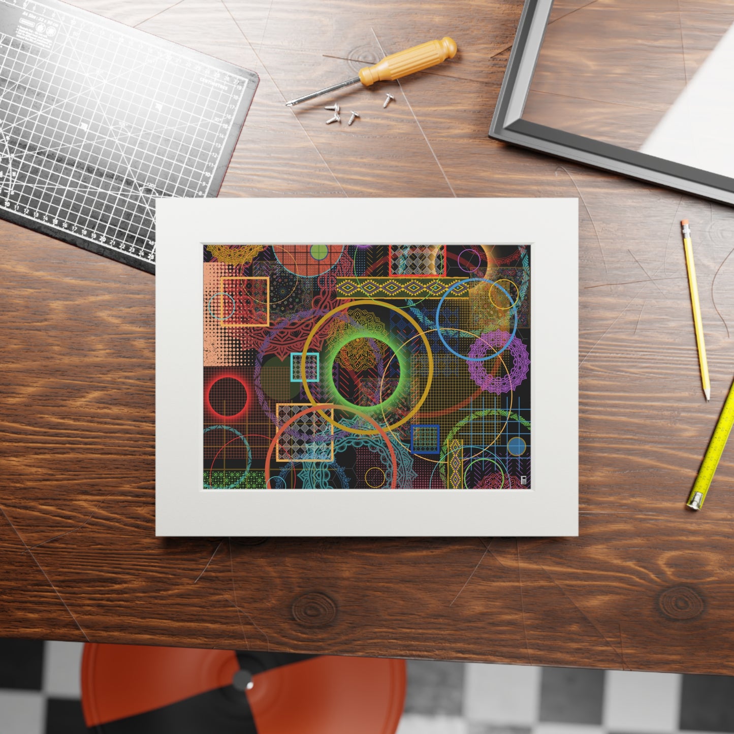 Fine Art Print (Cardboard Frame) - No. 299 - 'Rings'