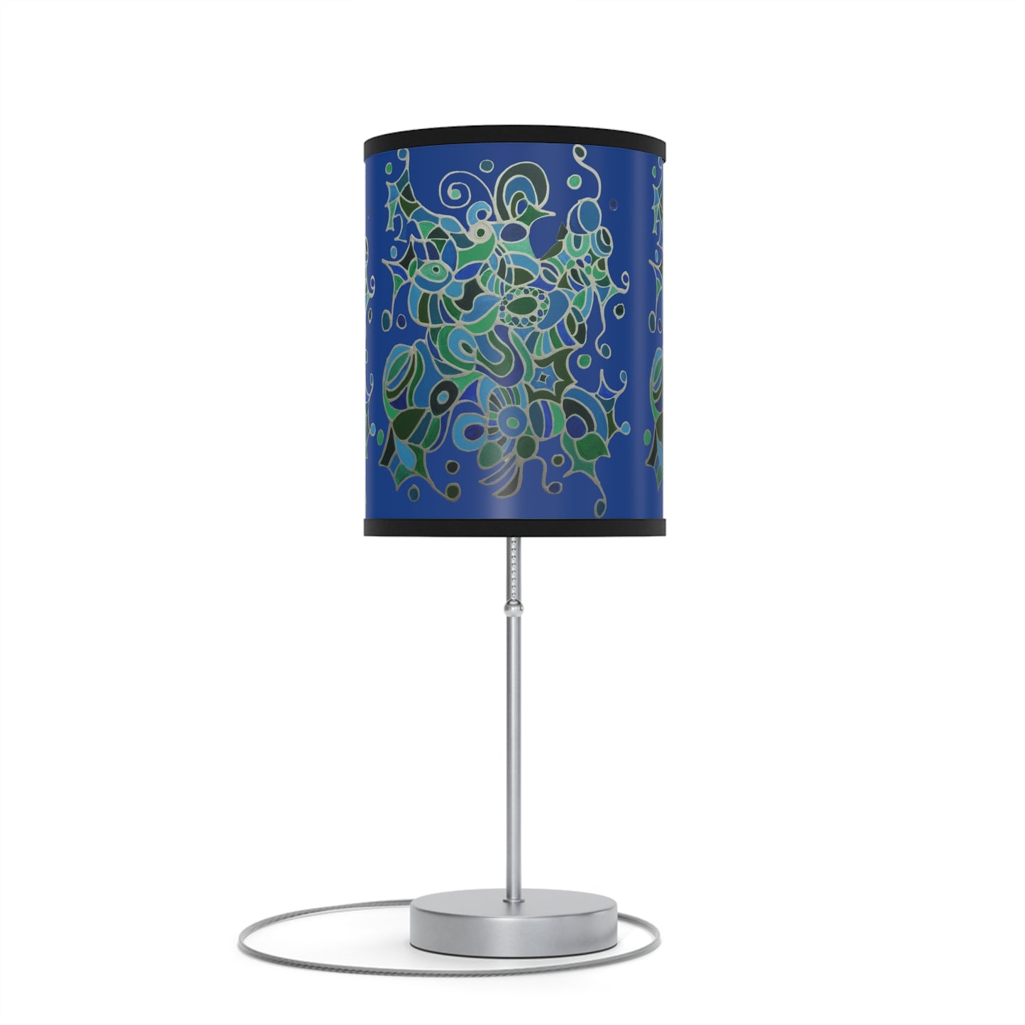 Lamp on a Stand, US|CA plug - No. 146 - 'Bird of Paradise' on Navy