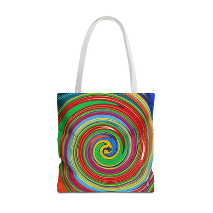 Tote Bag  - No.303 - 'Swirl Blue & Orange'