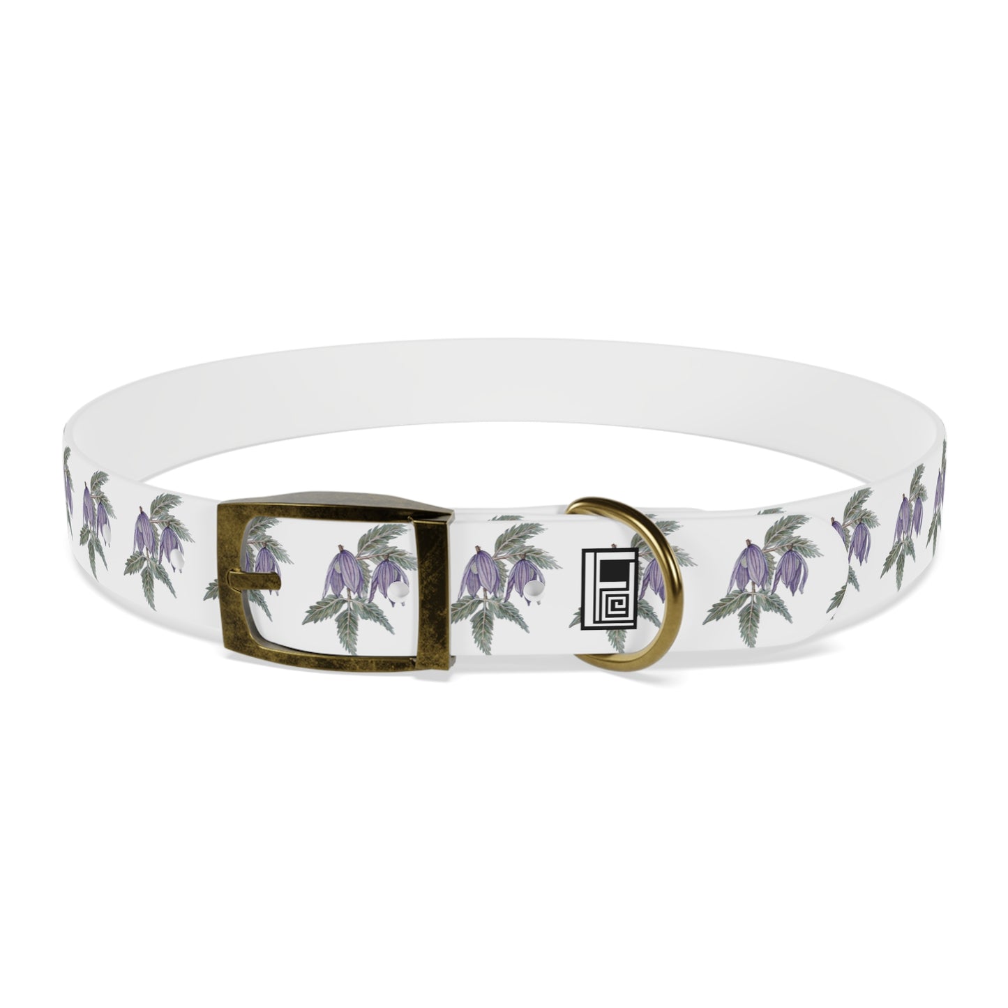 Dog Collar - No. 270 - Purple Drop Flowers