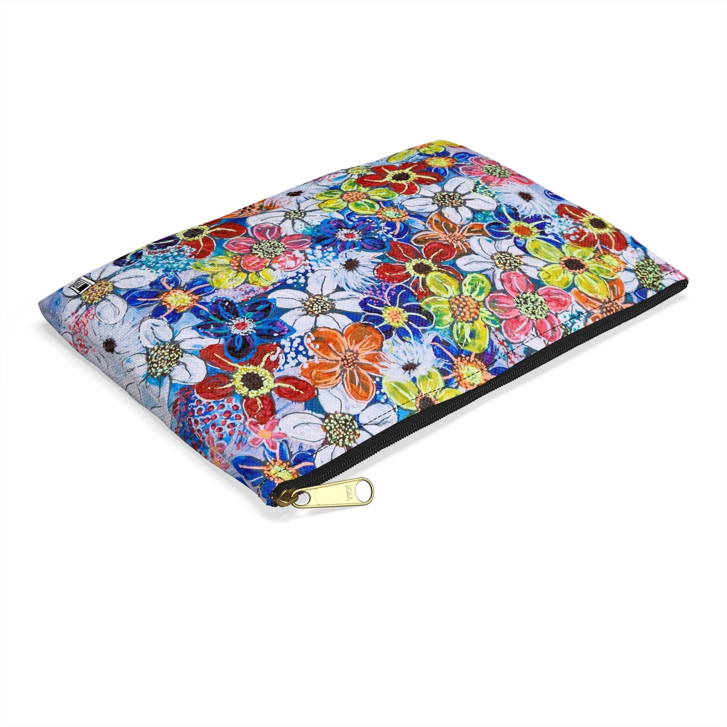 Make Up Bag - No. 240 - Flowers on Purple