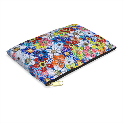 Make Up Bag - No. 240 - Flowers on Purple