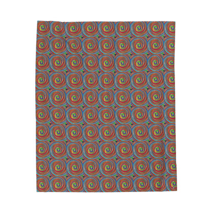 Velveteen Plush Blanket - No. 301 - P/G Swirl