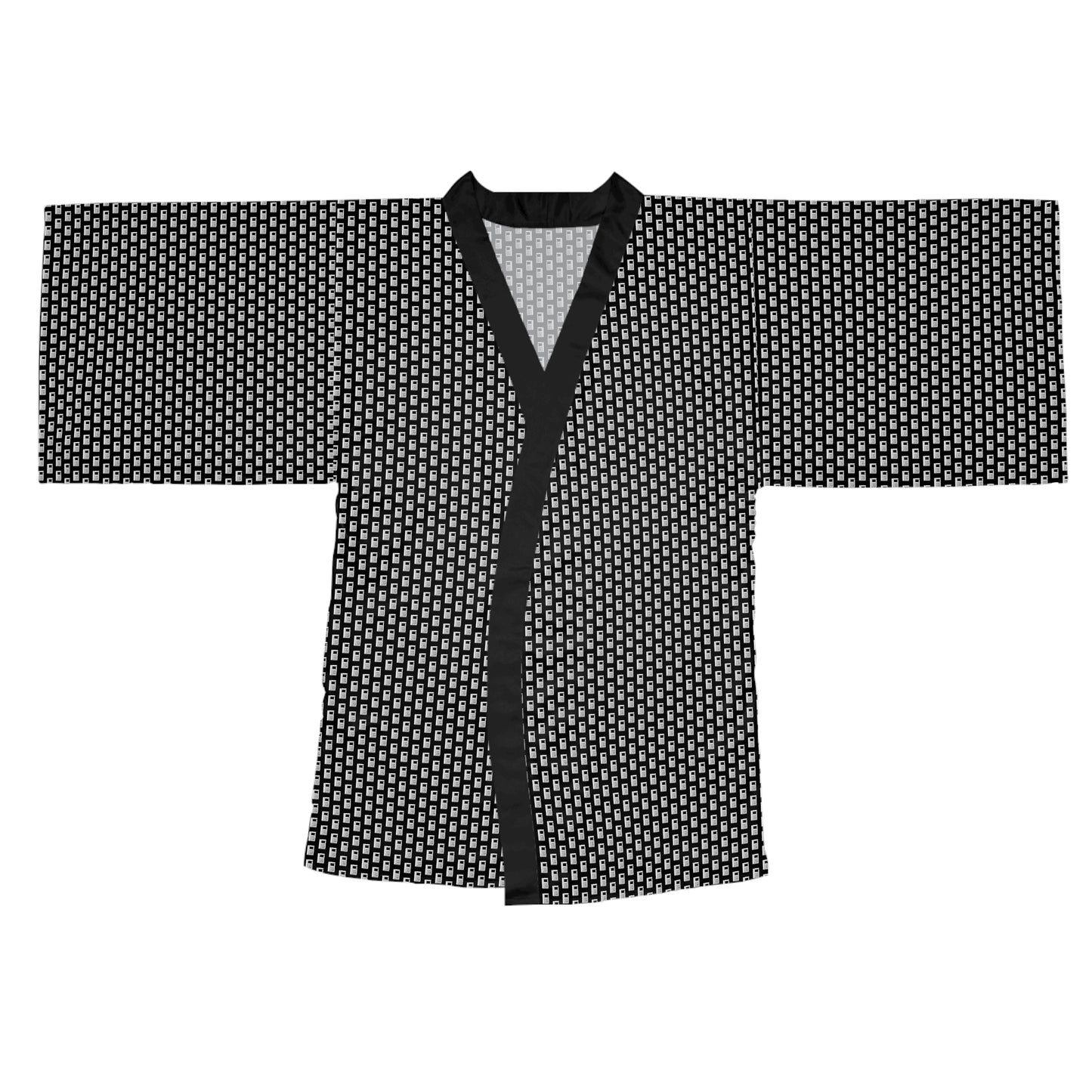 Long Sleeve Kimono Robe - No. 000BK