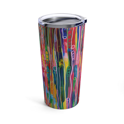 Tumbler 20oz - No. 237 - By Irish Artist Fiona de Lacy - Multicoloured