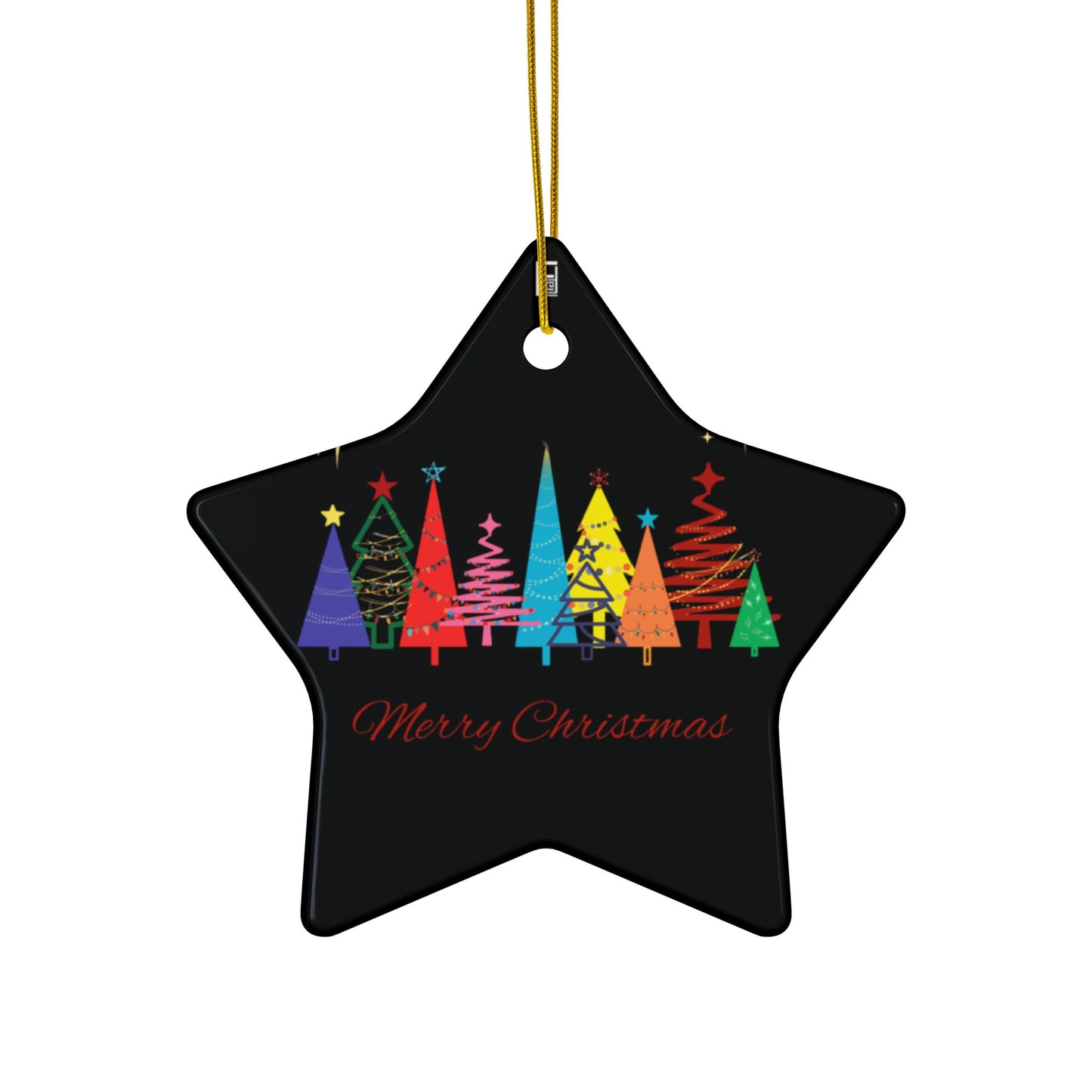 Ceramic Ornament - Merry Christmas BL