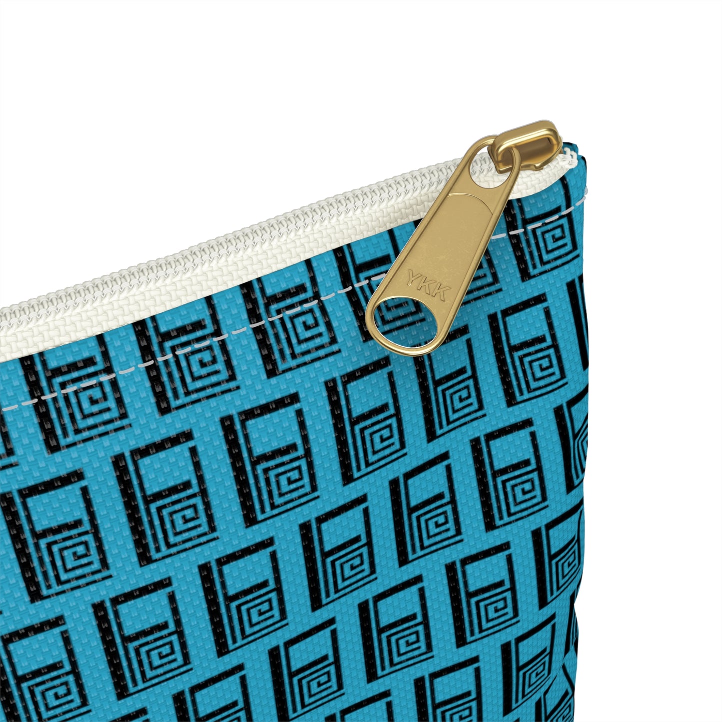 Make Up Bag - No. 000 - Black Logo on Turquoise