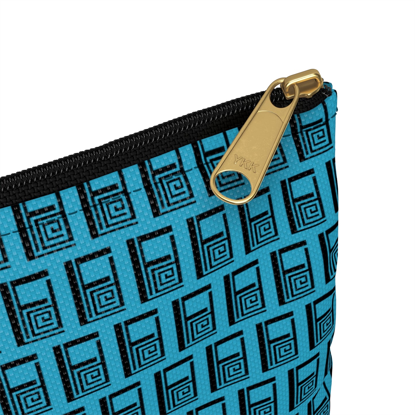 Make Up Bag - No. 000 - Black Logo on Turquoise