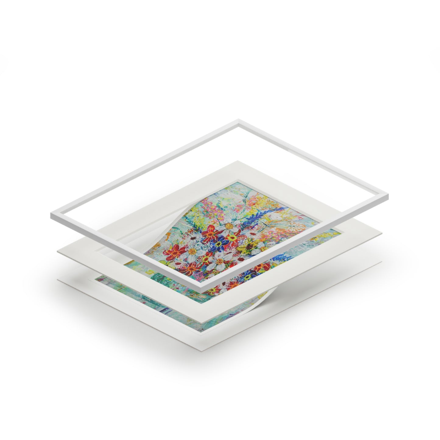 Fine Art Print (Cardboard Frame) - No. 249 - Turquoise Vase