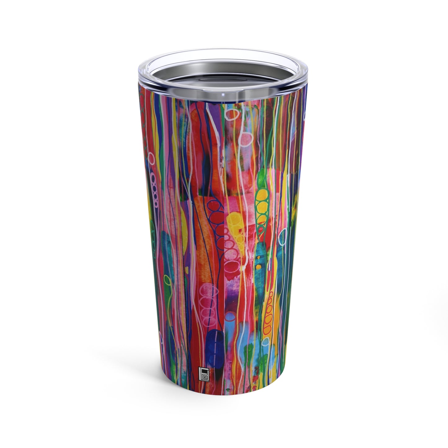 Tumbler 20oz - No. 237 - By Irish Artist Fiona de Lacy - Multicoloured