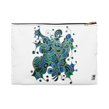 Make Up Bag - No. 219 - Bird of Paradise on White