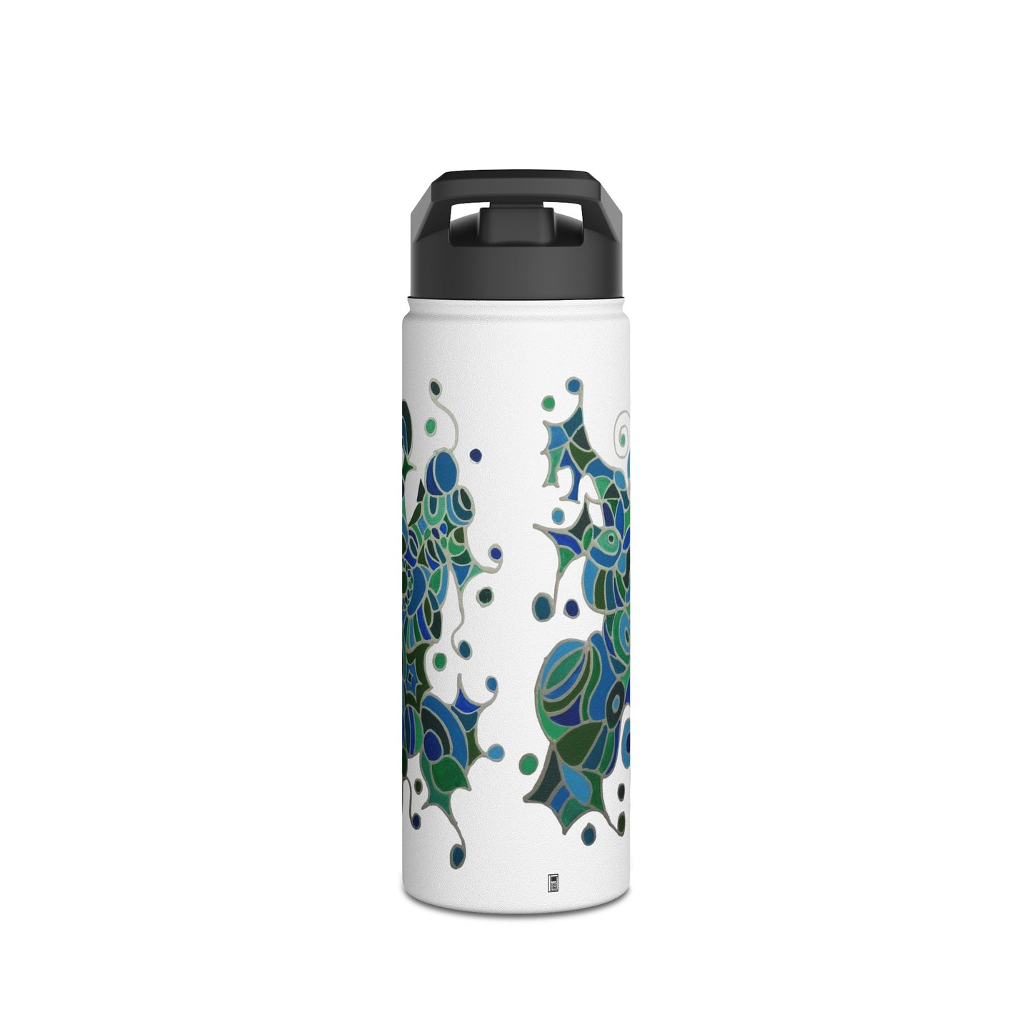 Stainless Steel Water Bottle - No. 146 - Bird of paradise