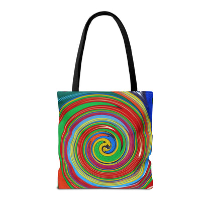 Tote Bag  - No.303 - 'Swirl Blue & Orange'