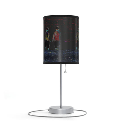 Lamp on a Stand, US|CA plug - No. 206 - 'Two Little Boys'