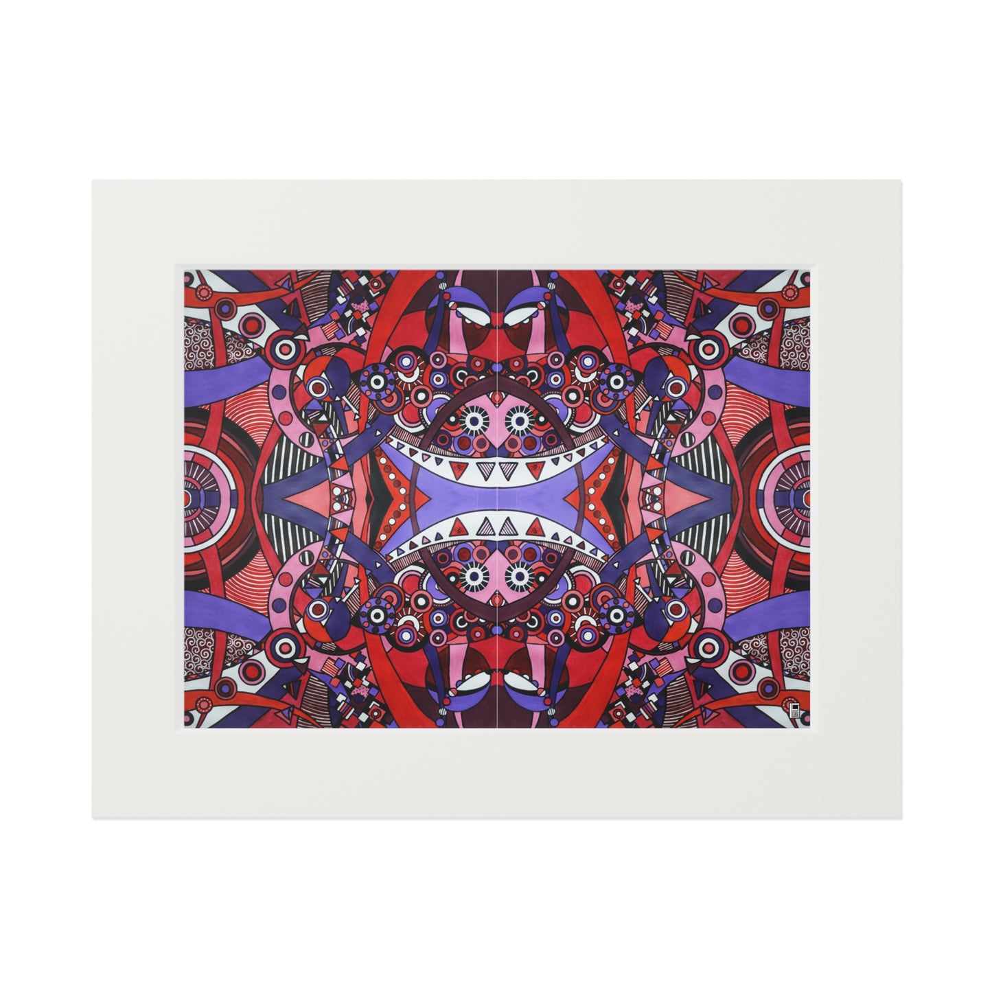 Fine Art Print (Cardboard Frame) - No. 220 - Connections Pattern