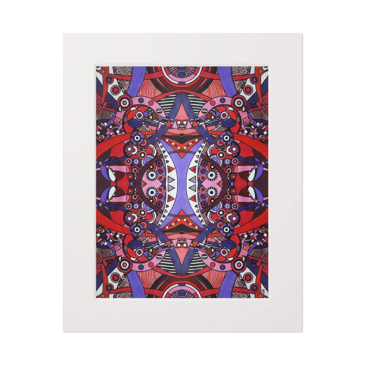 Fine Art Print (Cardboard Frame) - No. 220 - Connections Pattern