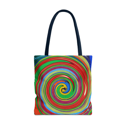 Tote Bag  - No.303 - 'Swirl Blue & Orange'