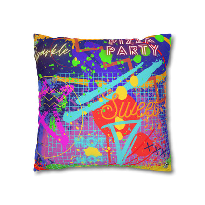 Cushion Pillow Case - No. 232 - 'Pizza Party'