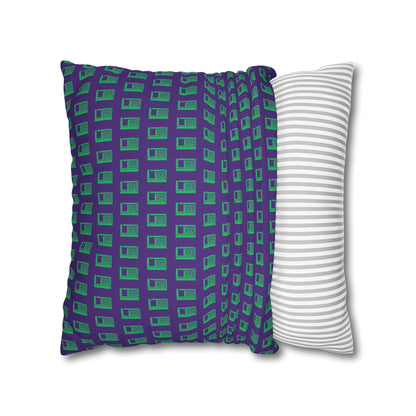 Cushion Pillow Case - No. 000PE - Logo on Purple