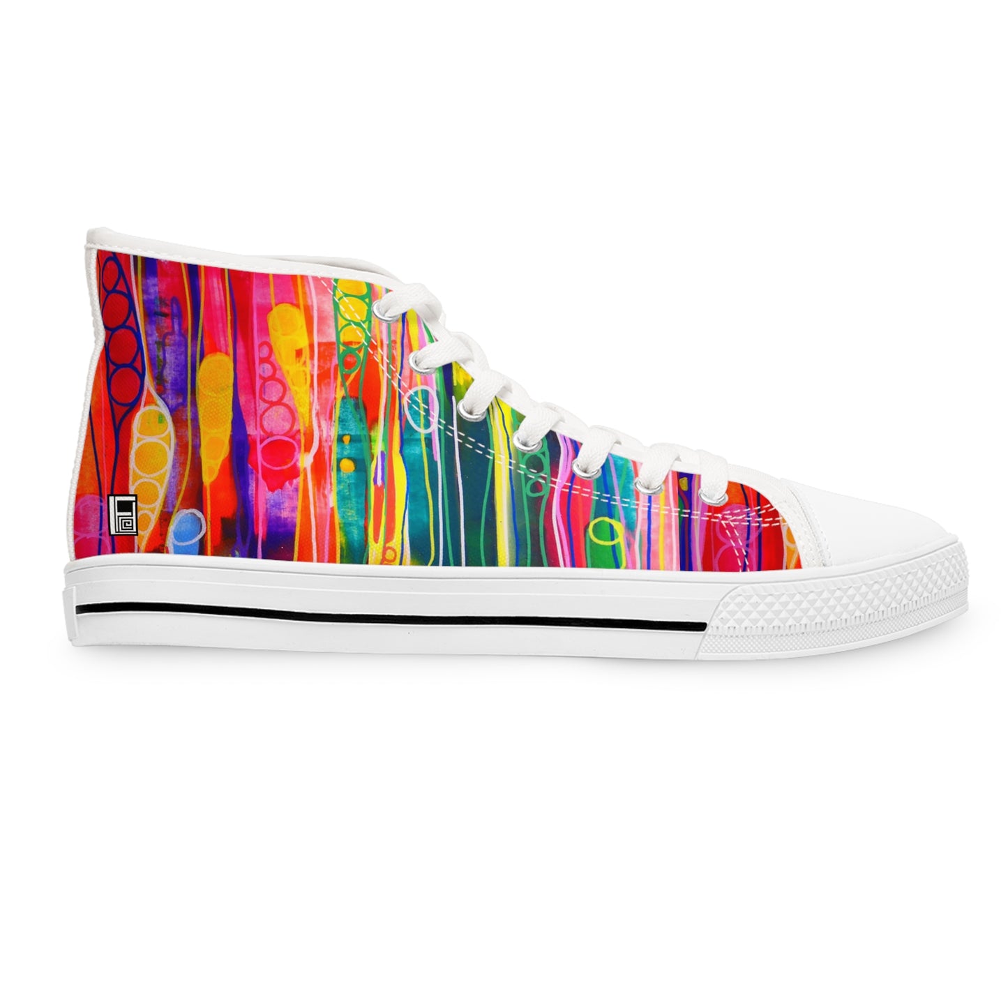 Women's High Top Sneakers, No. 237 A 'Pods' Designed by Irish Artist Fiona de Lacy