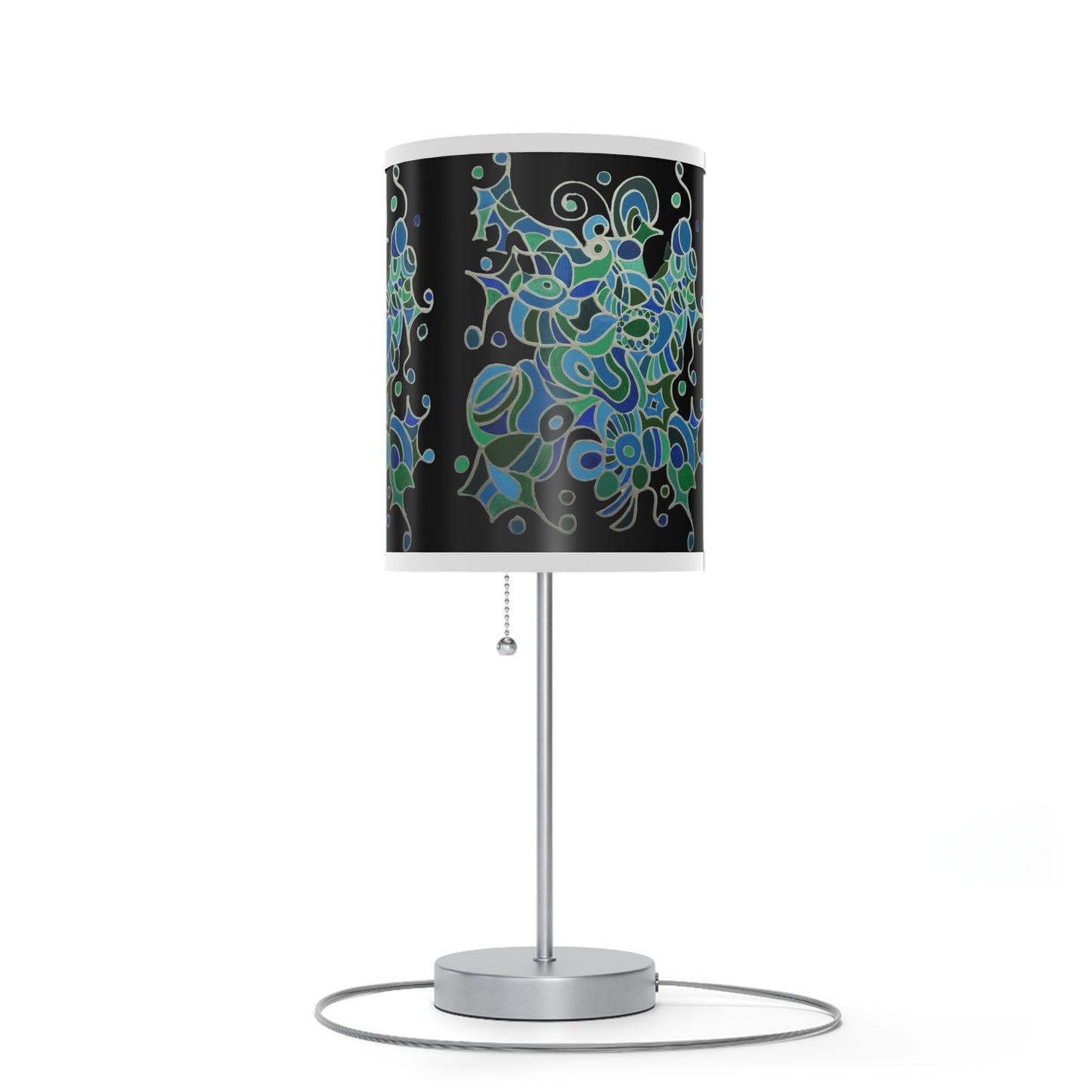 Lamp on a Stand, US|CA plug - No. 146 - 'Bird of Paradise' on Black