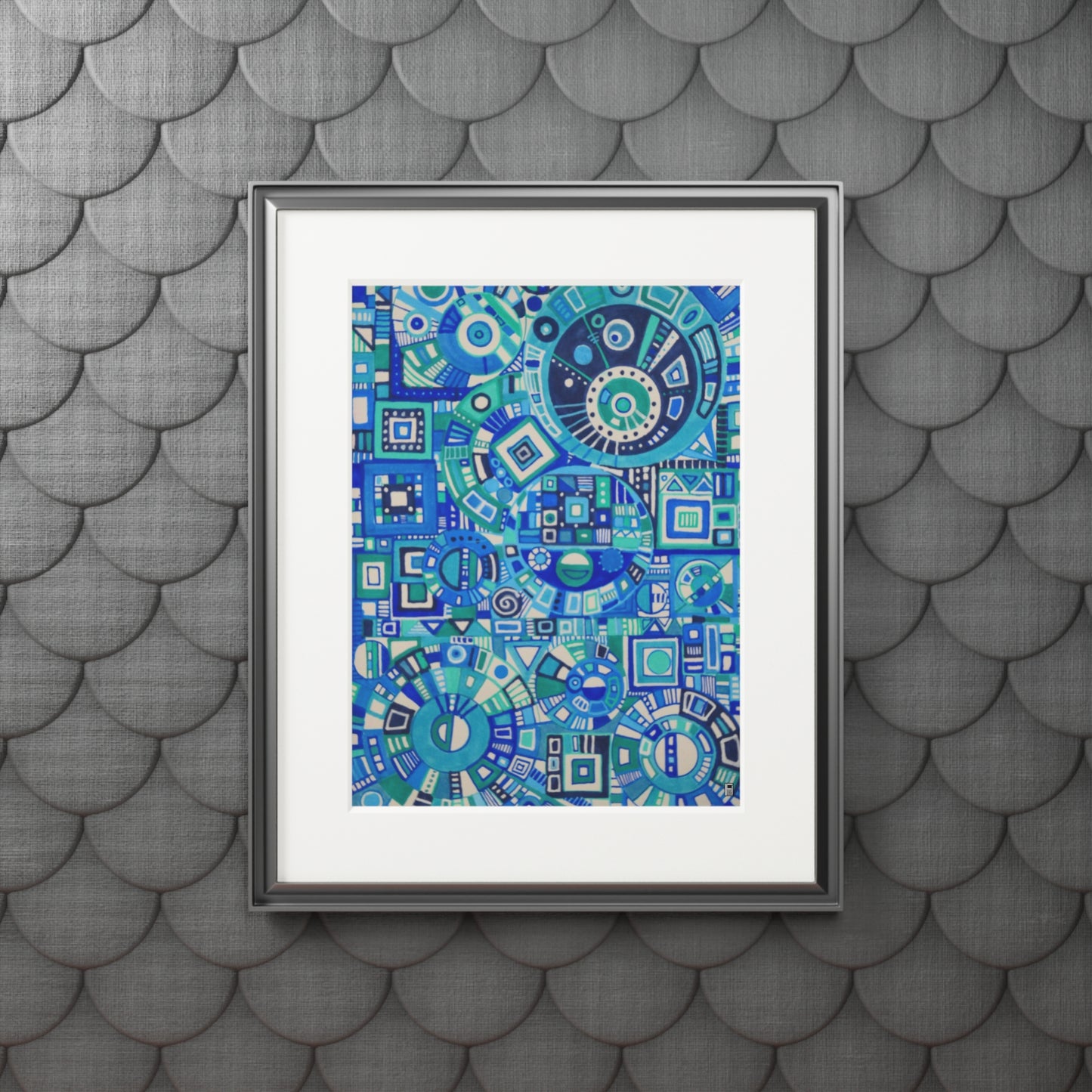 Fine Art Print (Cardboard Frame) - No. 262 - 'Cogs'