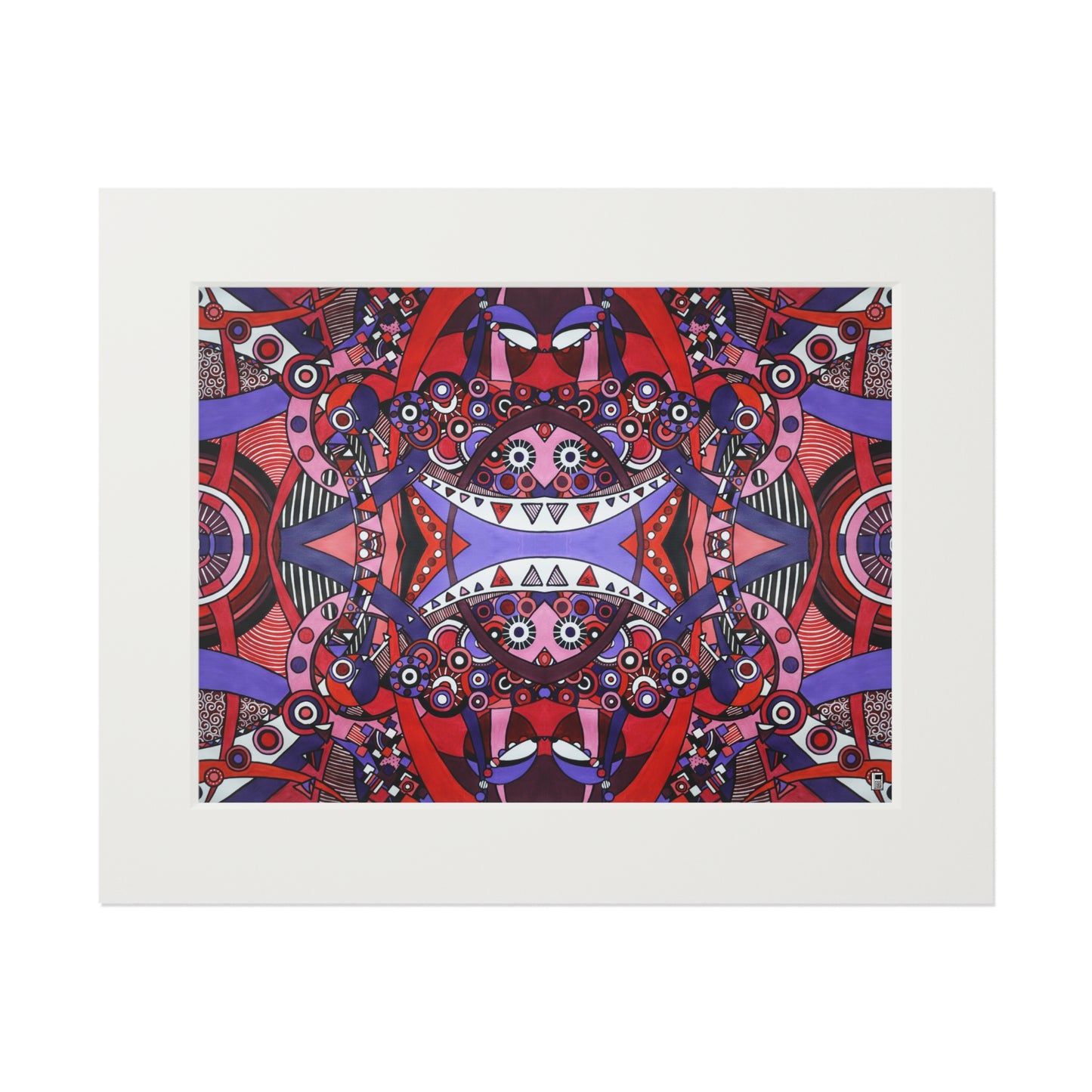 Fine Art Print (Cardboard Frame) - No. 220 - Connections Pattern