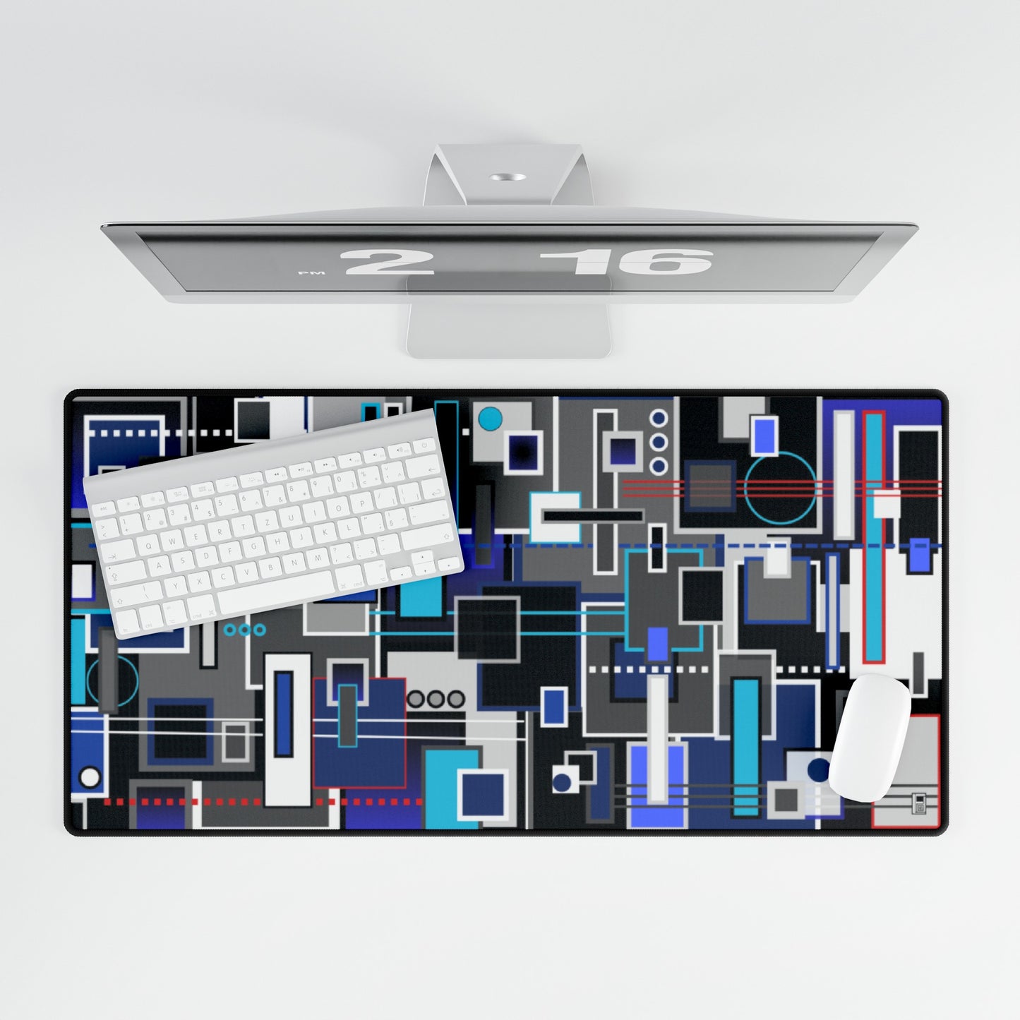 Large, Medium & Small Desk / Mouse Mat - No. 235 'Squared 2'