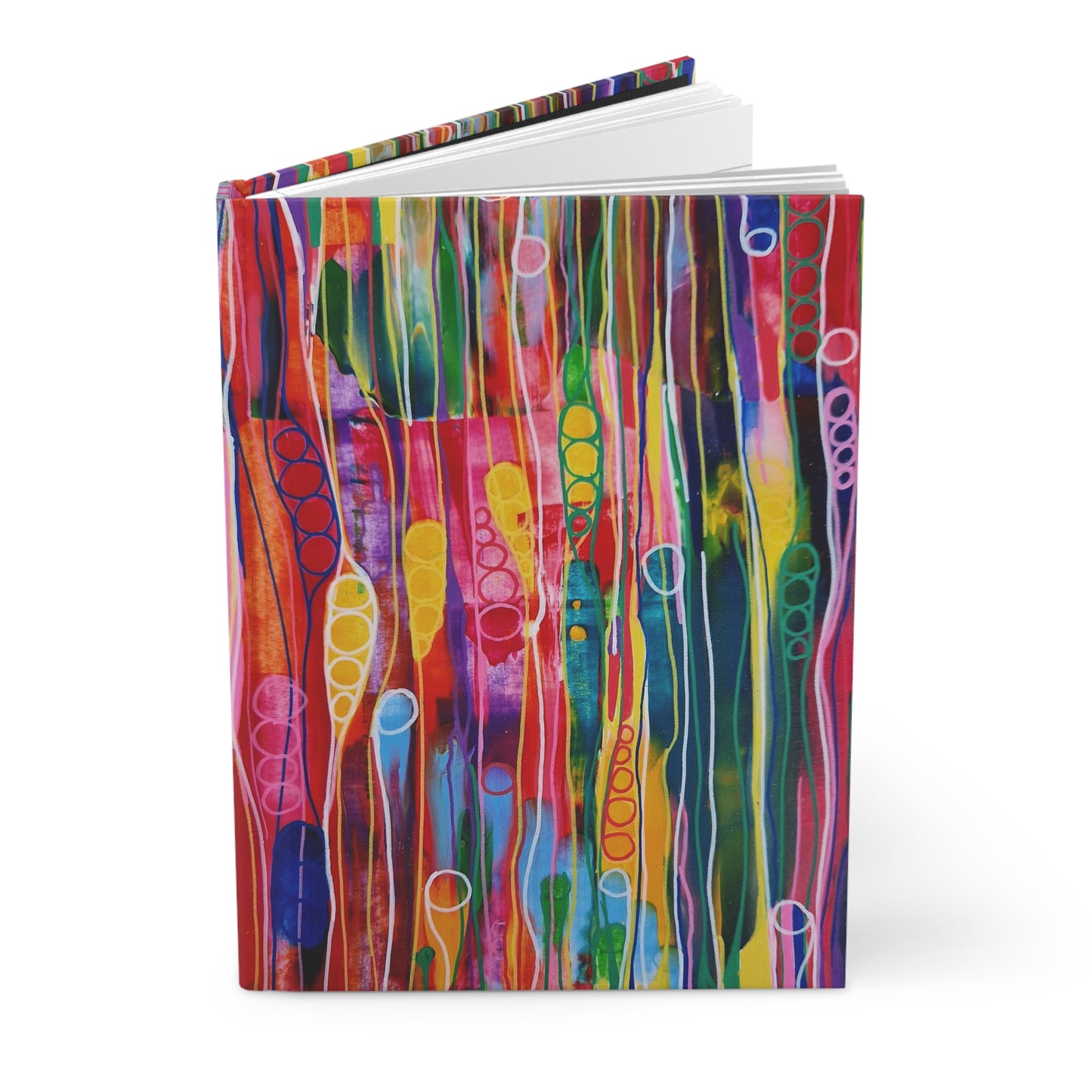 Hardcover Journal Matte (Lined) - No. 237 'Pods' - By Irish Artist Fiona de Lacy - Multicoloured