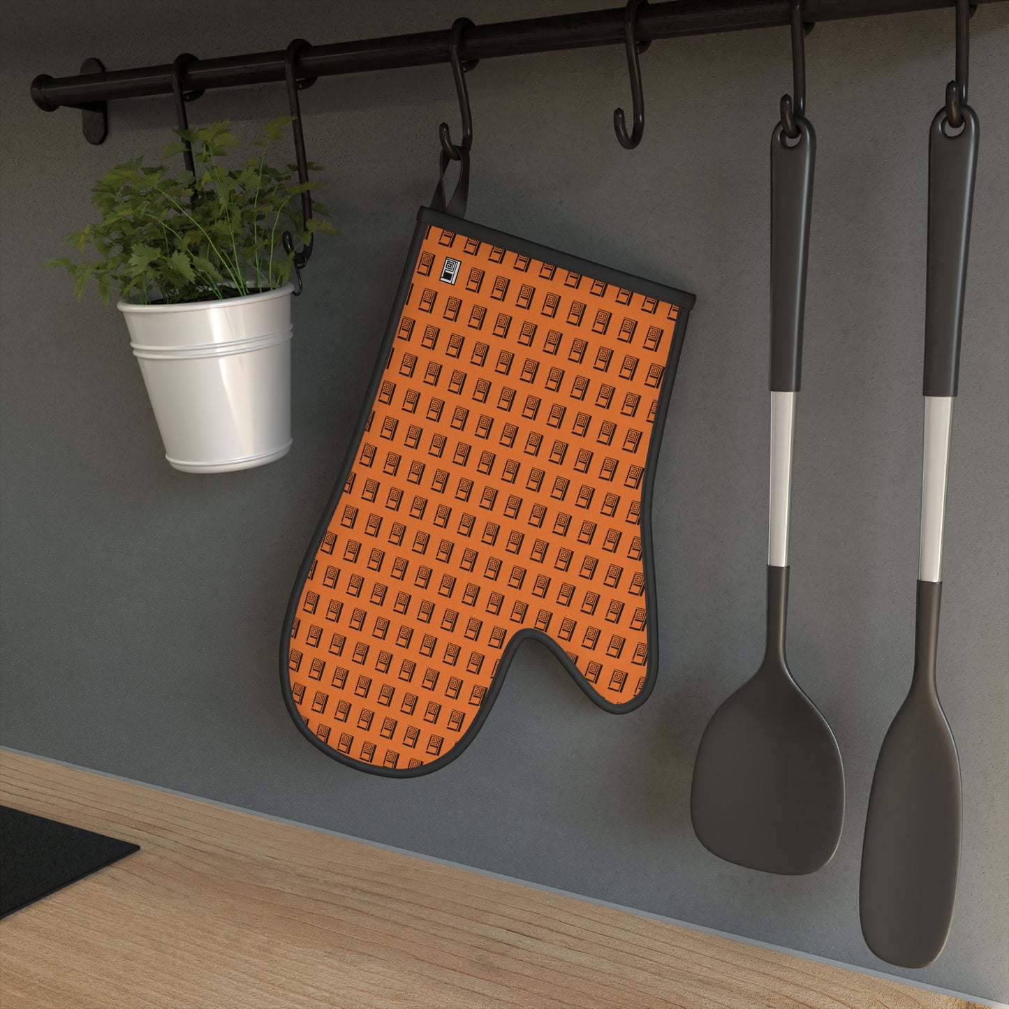 Oven Glove - No. 000OG - Artists Logo on Orange