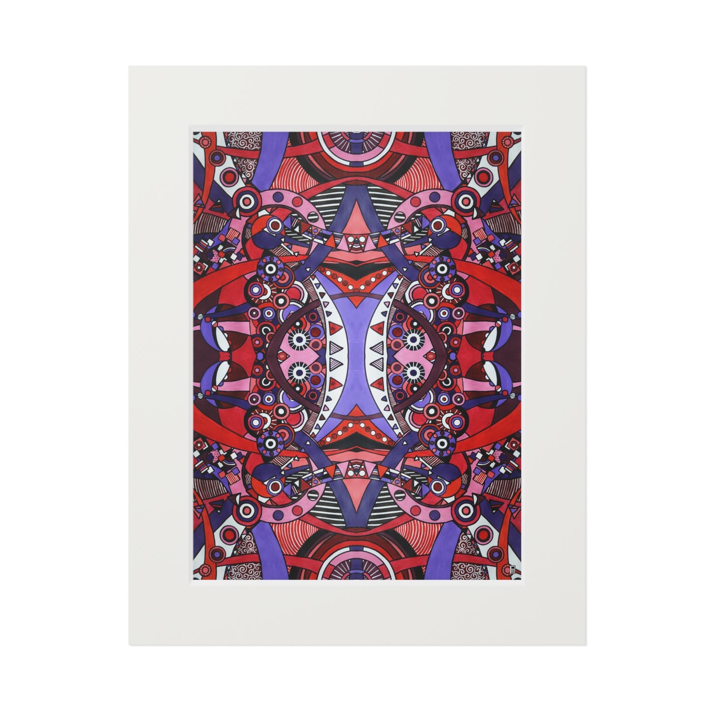 Fine Art Print (Cardboard Frame) - No. 220 - Connections Pattern