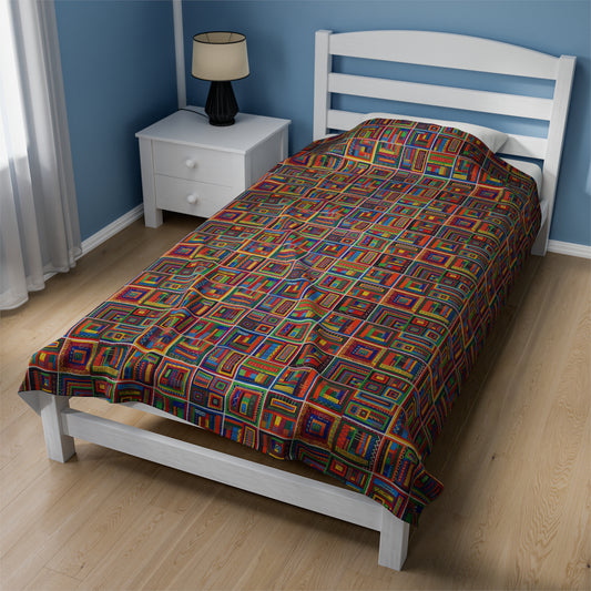 Velveteen Plush Blanket - No. 156 -  'It's Complicated'