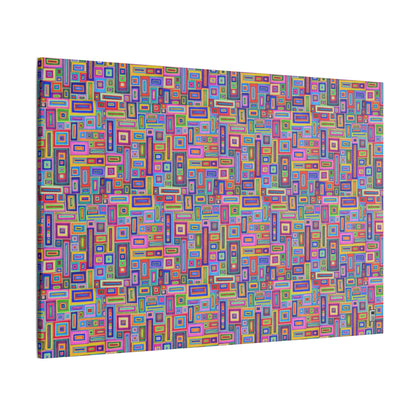 Giclée Canvas Print - No. 264 - Coloured Rectangle Abstract