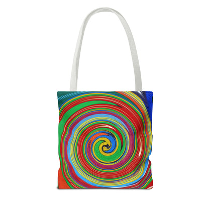 Tote Bag  - No.303 - 'Swirl Blue & Orange'