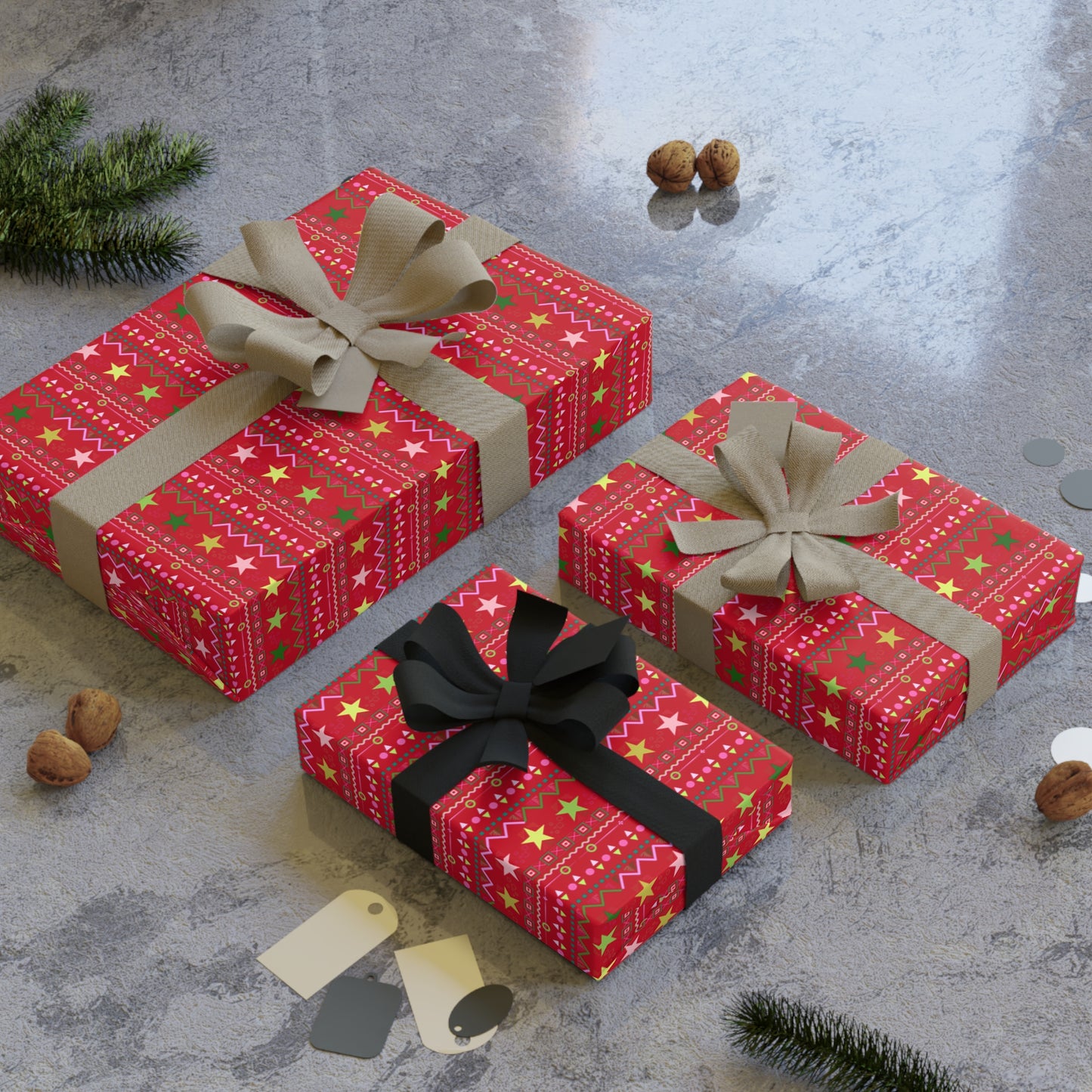 Gift Wrapping Paper (1 roll) - Xmas 2