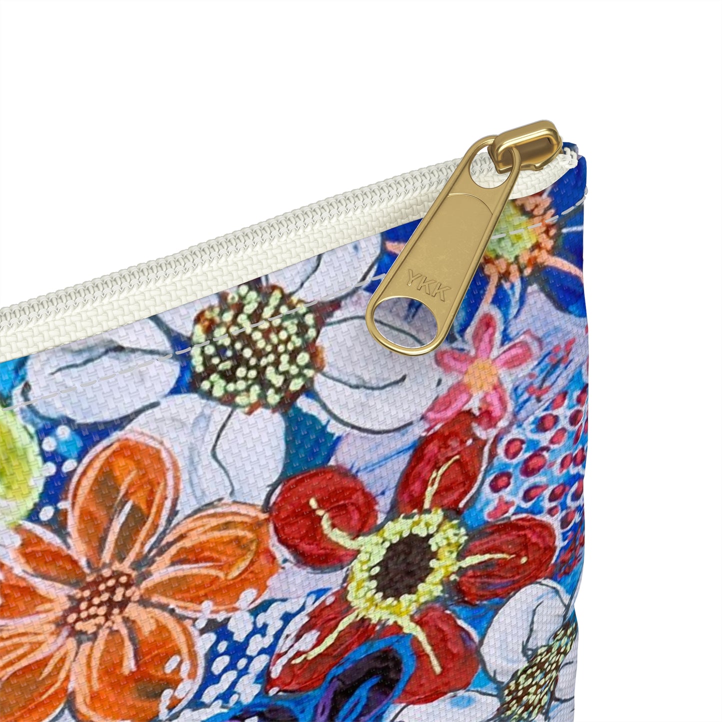 Make Up Bag - No. 240 - Flowers on Purple