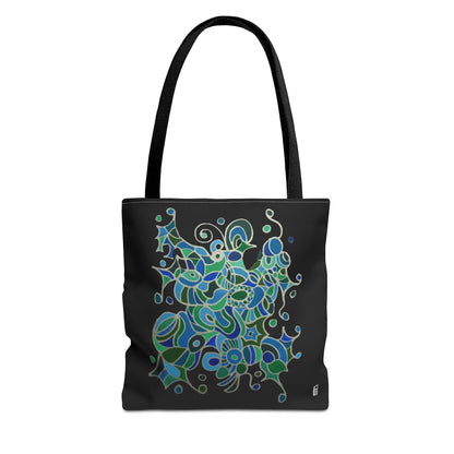 Tote Bag  - No.146 - A 'Bird of Paradise' on Black