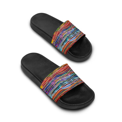 Women's Slide Sandals - No. 236 - Ocean - Multicoloured  - By Irish Artist Fiona de Lacy