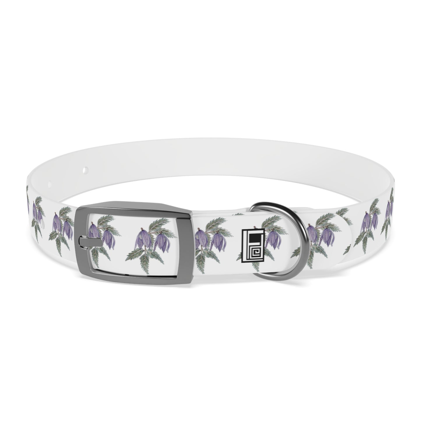 Dog Collar - No. 270 - Purple Drop Flowers